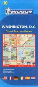 Michelin Map 10 Washington Dc - (ISBN 9782067173743)
