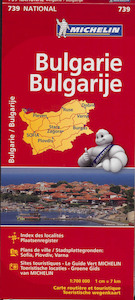 Michelin wegenkaart 739 Bulgarije - (ISBN 9782067174030)