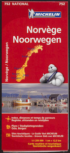 MICHELIN WEGENKAART 752 NOORWEGEN - (ISBN 9782067172746)