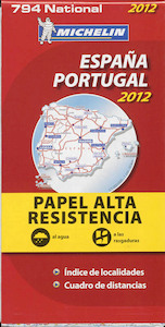 MICHELIN SPANJE PORTUGAL 794(ONVERSCHEWURBAAR)2012 - (ISBN 9782067169968)