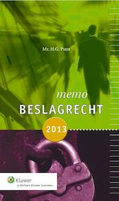Memo beslagrecht 2013 - H.G. Punt (ISBN 9789013111873)
