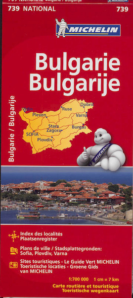Michelin wegenkaart 739 Bulgarije - (ISBN 9782067174030)