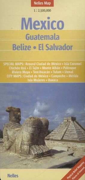 Mexico - Guatemala, Belize, El Salvador 1 : 2 500 000 - (ISBN 9783865742483)