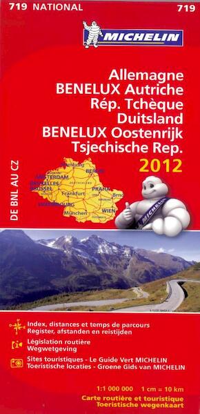 Michelin wegenkaart 719 Duitsland, Benelux 2012 - (ISBN 9782067170926)