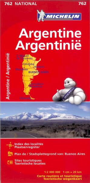 MICHELIN WEGENKAART 762 ARGENTINIE - (ISBN 9782067173354)