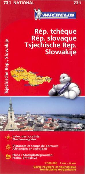 Michelin wegenkaart 731 Tsjechie - Slowakije - (ISBN 9782067171817)