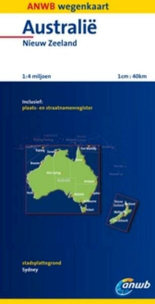 ANWB Wegenkaart Australië, Nieuw-Zeeland - (ISBN 9789018032821)