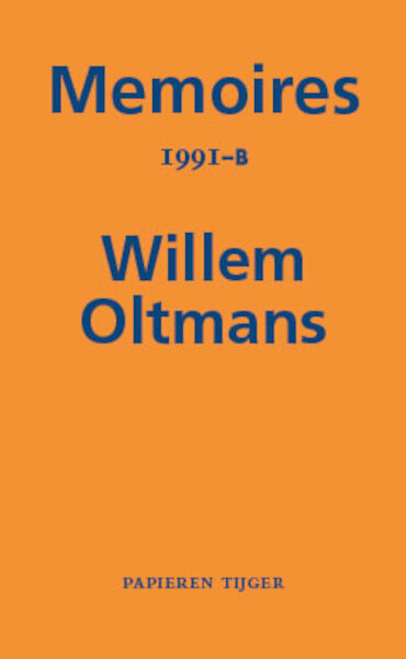 Memoires 1991-B - Willem Oltmans (ISBN 9789067283458)