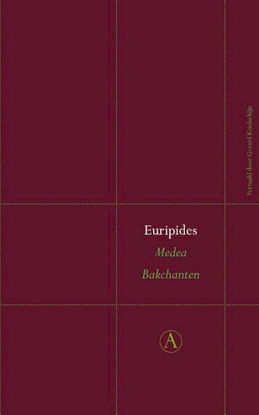 Medea / Bakchanten - Euripides (ISBN 9789025367282)