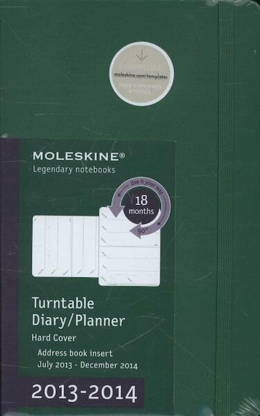 Moleskine Green Large Weekly Turntable Notebook 18 Months Ha - (ISBN 9788866136705)