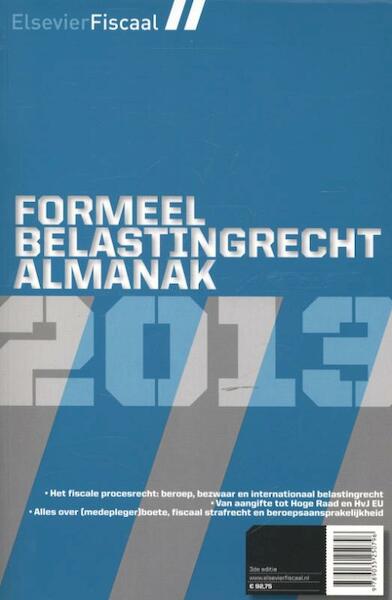 Elsevier formeel belastingrecht 2013 - (ISBN 9789035250796)