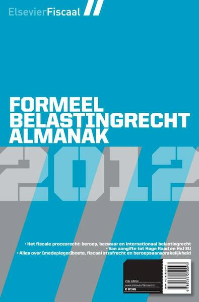 Formeel Belastingrecht Almanak e-boek 2012 - (ISBN 9789035250512)