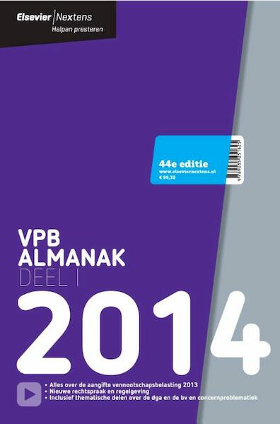 Elsevier VPB almanak / 2014 - A.J. van den Bos, A.C. de Groot, P.M.F. van Loon, S. Stoffer, P.W.T. Tomesen (ISBN 9789035251724)