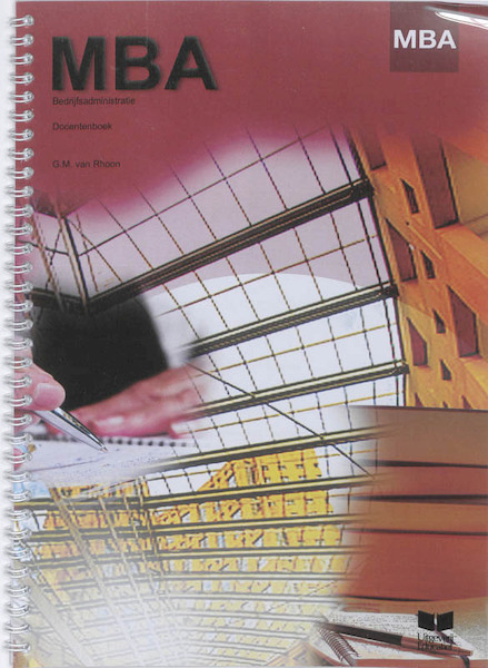 MBA Bedrijfsadministratie Docentenboek - G.M. van Rhoon (ISBN 9789041508041)