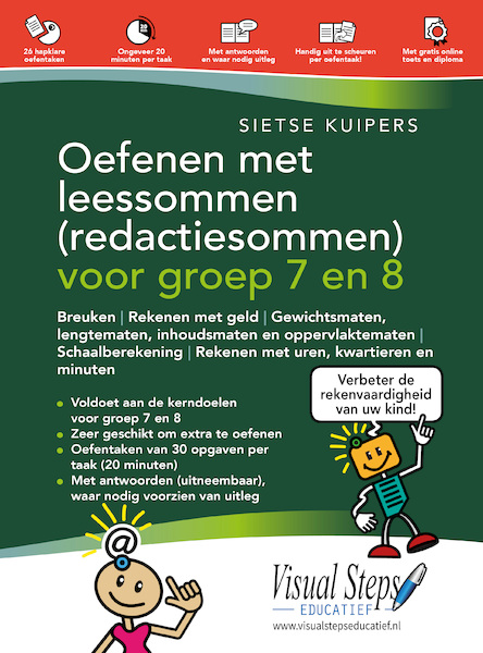 Oefenen met leessommen (redactiesommen) voor groep 7 en 8 - Sietse Kuipers (ISBN 9789059057647)