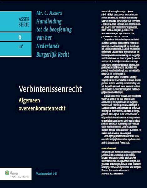 Mr C. Asser's handleiding tot de beoefening van het Nederlands burgerlijk recht / Verbintenissenrecht / deel Algemeen overeenkomstenrecht - C. Asser (ISBN 9789013094008)