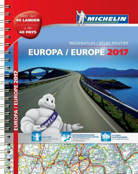 Atlas Michelin Europa 2017 - (ISBN 9782067219533)