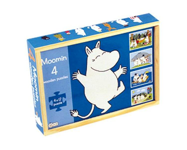 Moomin: 4 Houten puzzels in box - (ISBN 5704976072751)