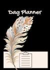 Dagplanner - Werkplanner - A4 - Boho - Veer - Zwart - Ongedateerd. - Kris Degenaar (ISBN 9789464651959)