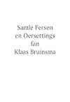 Samle fersen en Oersettings fan Klaas Bruinsma (e-Book) - Klaas Bruinsma (ISBN 9789463651127)