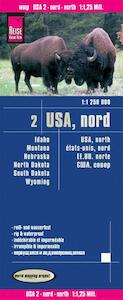 Reise Know-How Landkarte USA 02 Nord 1 : 1.250.000. Idaho, Montana, Wyoming, North Dakota, South Dakota, Nebraska - (ISBN 9783831773534)