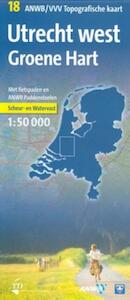 ANWB/VVV Topografische kaart Utrecht-West en Groene Hart - (ISBN 9789018023584)
