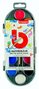 Bruynzeel Kids waterverf 12 napjes met penseel - (ISBN 8712079420901)