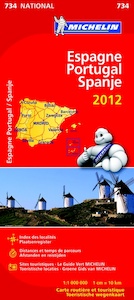 Michelin wegenkaart 734 Spanje 2012 - (ISBN 9782067171381)