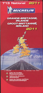Michelin nationale kaart 713 Groot-Brittannie Ierland - (ISBN 9782067155855)