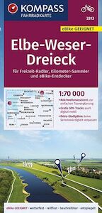 KOMPASS Fahrradkarte Elbe-Weser-Dreieck 1:70.000, FK 3313 - (ISBN 9783990446645)