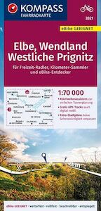 KOMPASS Fahrradkarte Elbe, Wendland, Westliche Prignitz 1:70.000, FK 3321 - (ISBN 9783990446706)
