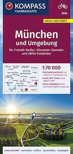 KOMPASS Fahrradkarte München und Umgebung 1:70.000, FK 3334 - (ISBN 9783990446805)