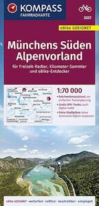 KOMPASS Fahrradkarte Münchens Süden, Alpenvorland 1:70.000, FK 3337 - (ISBN 9783990446584)