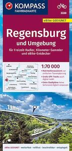 KOMPASS Fahrradkarte Regensburg und Umgebung 1:70.000, FK 3330 - (ISBN 9783990446775)