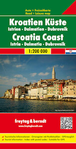 Kroatien Küste 1 : 200 000. Autokarte - (ISBN 9783707904604)