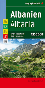 Albanien, Top 10 Tips, Autokarte 1:150.000 - (ISBN 9783707915471)