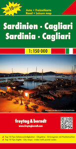 Sardinien . Cagliari, Top 10 Tips, Autokarte 1:150.000 - (ISBN 9783707907636)