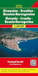 Slowenien / Kroatien / Bosnien-Herzegowina 1 : 500 000. Autokarte - (ISBN 9783707904307)