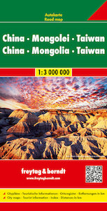 China - Mongolei - Taiwan, Autokarte 1:3.000.000 - (ISBN 9783707913903)
