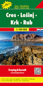 Cres - LoSinj - Krk - Rab, Top 10 Tips, Autokarte 1:100.000 - (ISBN 9783707916485)