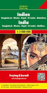 Indien - Bangladesch . Bhutan . Nepal Sri Lanka . Malediven, Autokarte 1:2.000.000 - (ISBN 9783707913897)