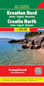 Kroatien Nord 1 : 200 000. Autokarte - (ISBN 9783707904598)