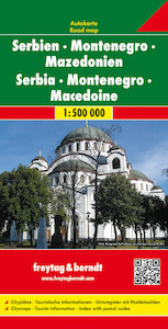 Serbien / Montenegro / Mazedonien 1 : 500 000. Autokarte - (ISBN 9783707904314)