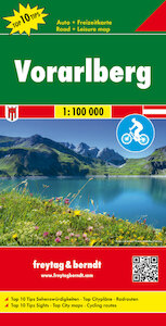 Vorarlberg, Top 10 Tips, Autokarte 1:100.000 - (ISBN 9783707915303)