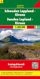FuB Schweden 06 Lappland / Kiruna 1 : 400 000. Autokarte - (ISBN 9783707904703)