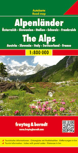 Alpenländer 1 : 800 000. Autokarte - (ISBN 9783707909401)