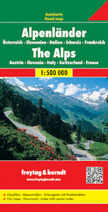 Alpenländer - Österreich - Slowenien - Italien - Schweiz - Frankreich, Autokarte 1:500.000 - (ISBN 9783707904253)
