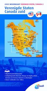 Wegenkaart 2. Verenigde Staten/Canada zuid - ANWB (ISBN 9789018042998)