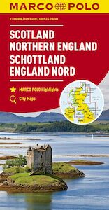 MARCO POLO Karte Großbritannien Schottland, England Nord 1:300 000 - (ISBN 9783829737937)