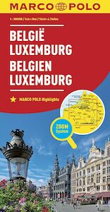 MARCO POLO Länderkarte Belgien, Luxemburg 1:300 000 - (ISBN 9783829738217)